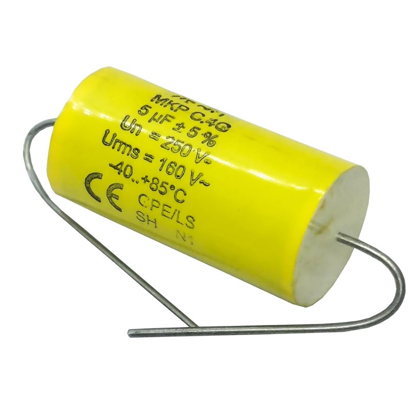 YEGAFE 2pcs 5uF 250V Axial Audio Speaker Crossover stepless Film Capacitor 5% Audio Crossover Tweeter Precise Pairing - Image 2